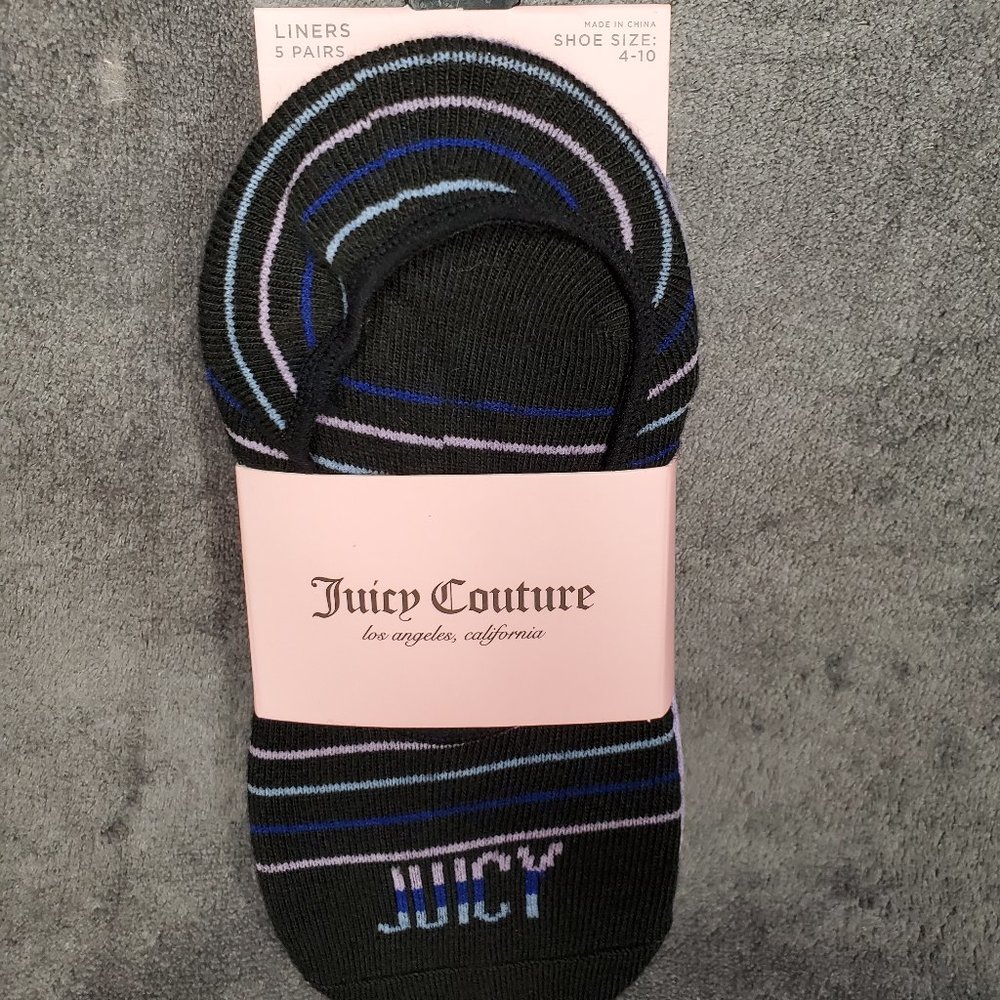 Juicy Couture Liner Socks (5 Pair)